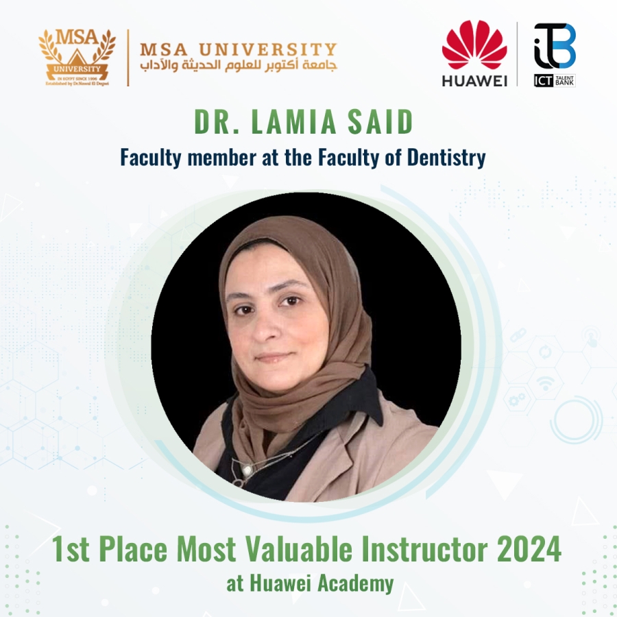 Congratulations to Dr Lamiaa Al-Fadali