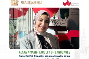 MSA University Celebrates Alyaa Ayman’s PhD Scholarship Achievement